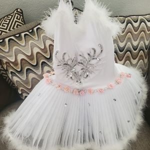 White ballet leotard